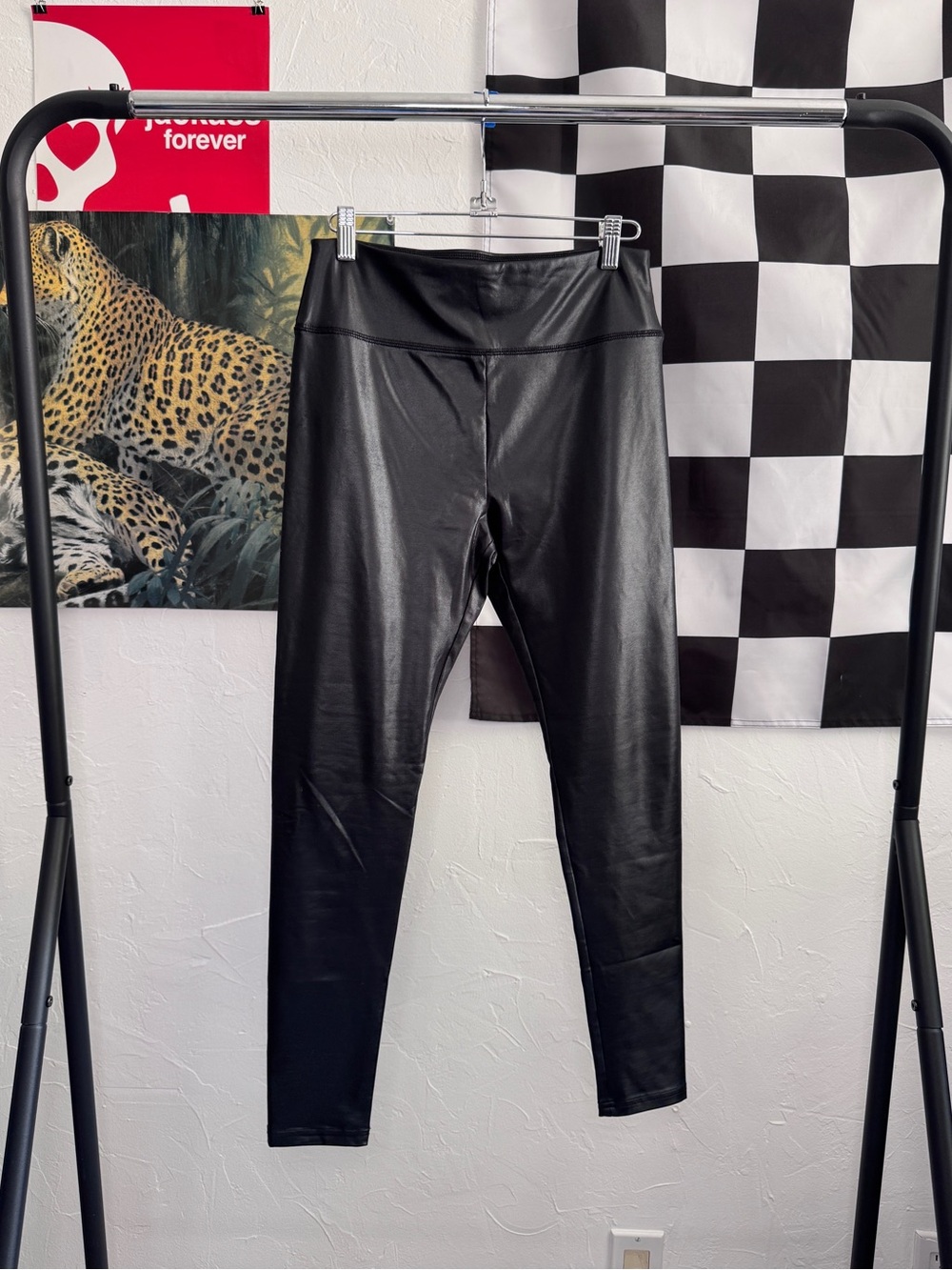 Wild Fable black faux leather leggings